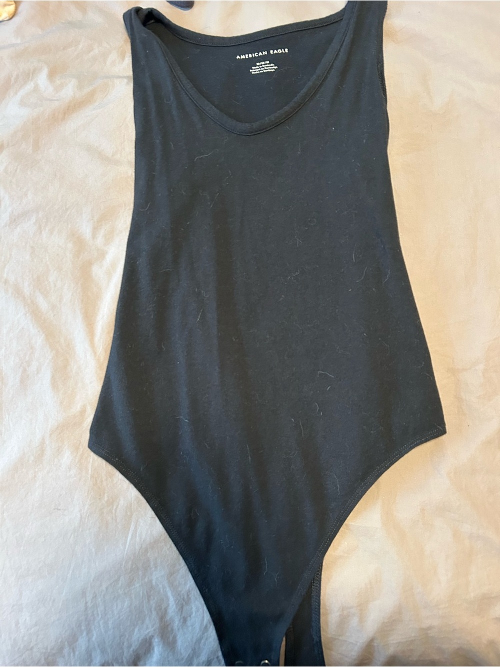 American Eagle Outfitters Black Scoop Neck Bodysuit